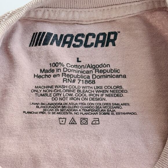 NASCAR Daytona 500 T Shirt Men Size Large Tan Graphic Tee New with Damage - Picture 5 of 6
